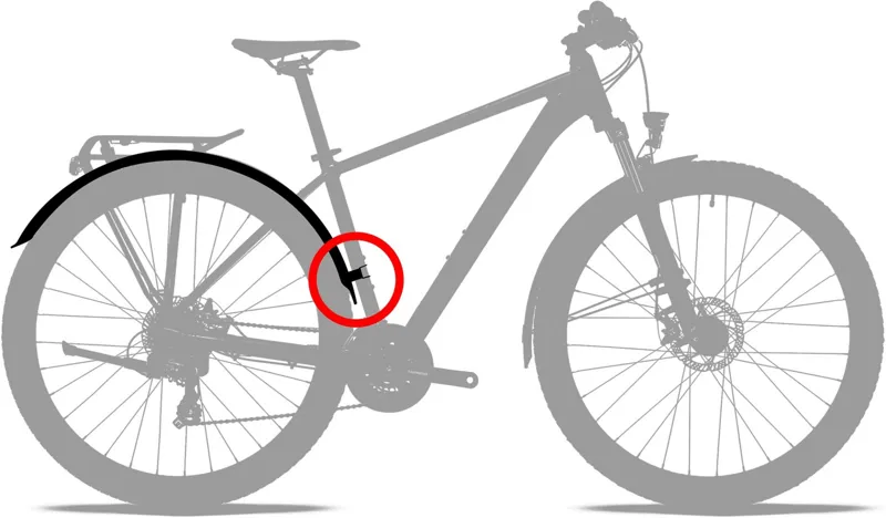 Cube / Acid 65mm Mudguard Set for 27.5 Wheels - 93371-1